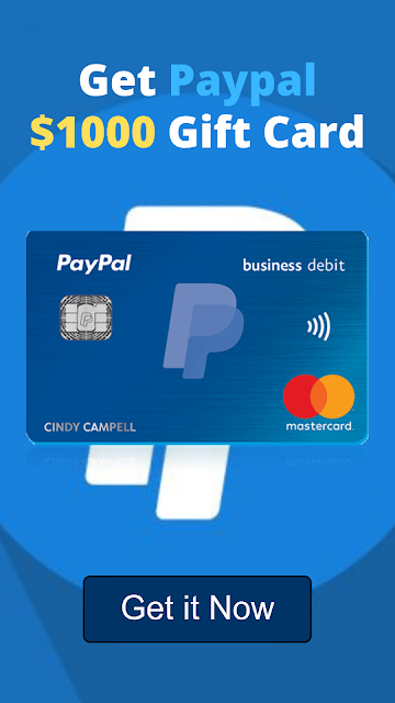  PayPal $1000 Gift Card