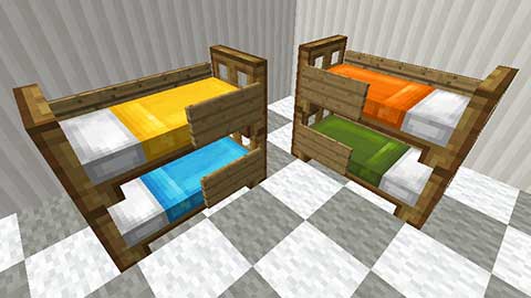 マインクラフト ２段ベッドの作り方 マイクラマルチプレイ日記ブログ