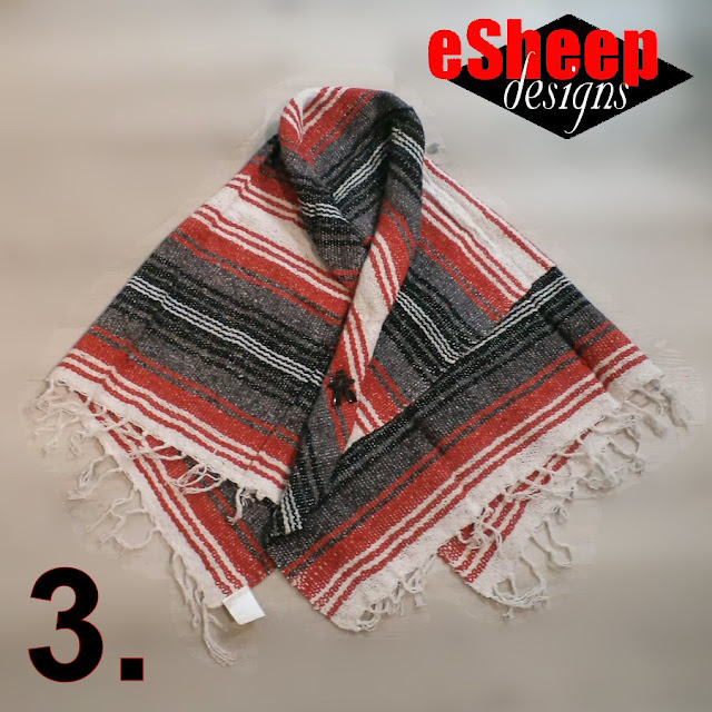 No Sew Blanket Poncho by eSheep Designs