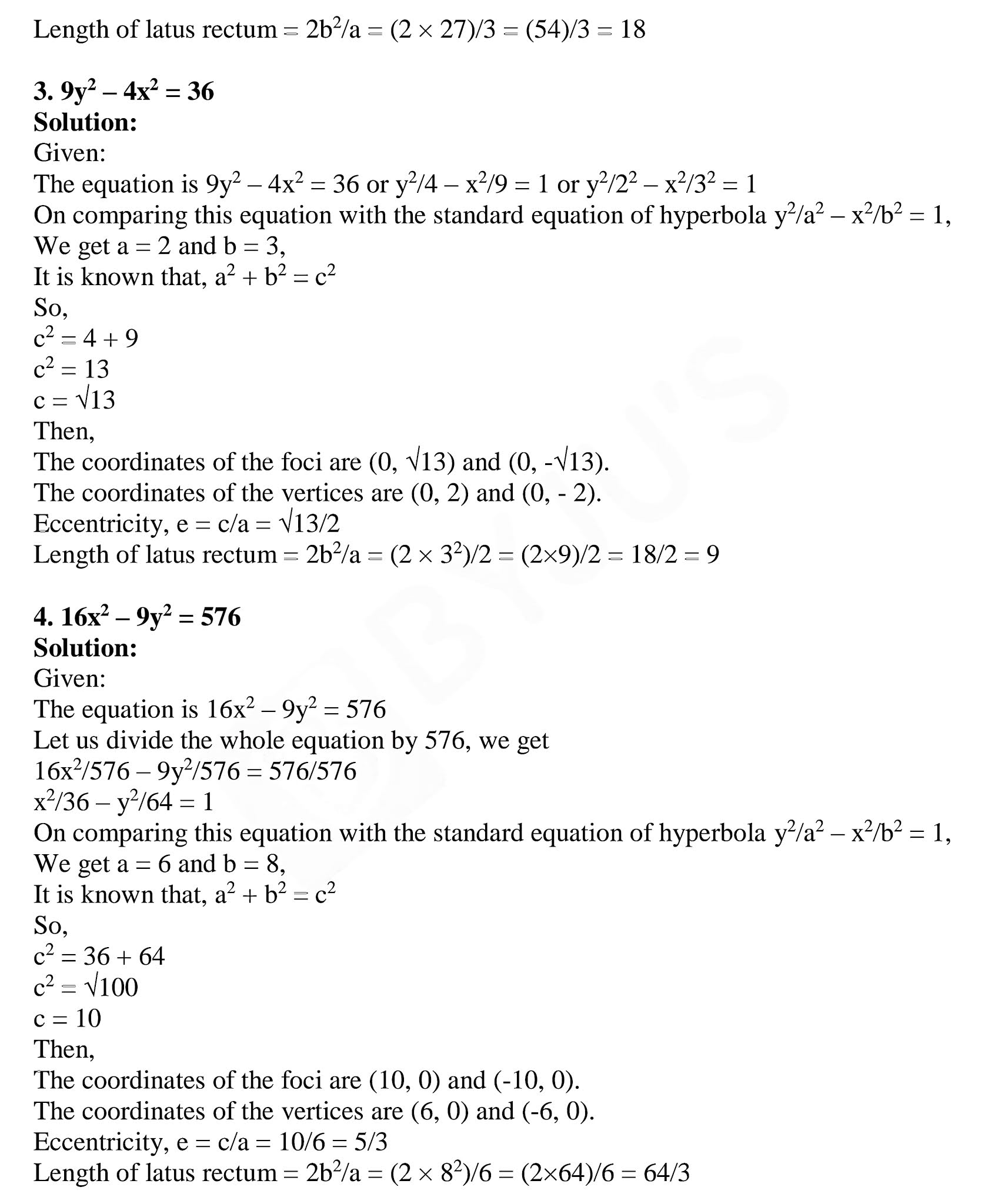 Class 11 Maths Chapter 11 Conic Sections English Medium Vidfom E