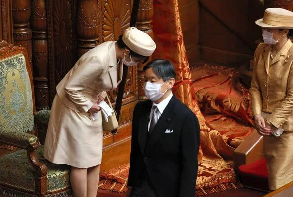 Emperor Naruhito, Empress Masako and Princess Mako attended the Japanese Parliament's 130th anniversary ceremony