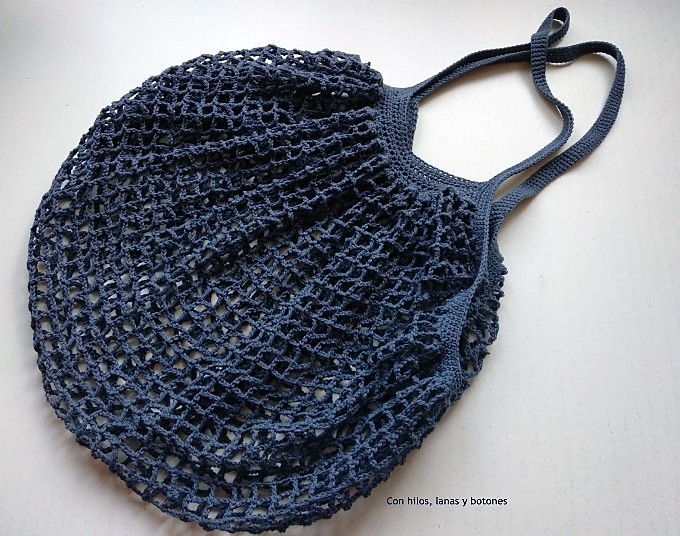 Con hilos, lanas y botones: French Market Bag