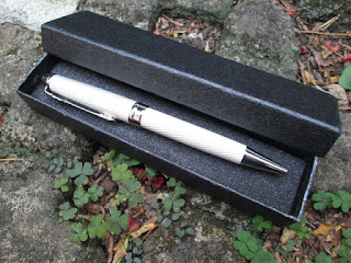 Pulpen Mewah Jinhao JH163 Metal White Silver Luxury Pen