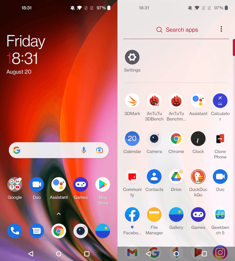 Android 11 with Oxygen OS 11.3 Android 11 with Oxygen OS 11.3