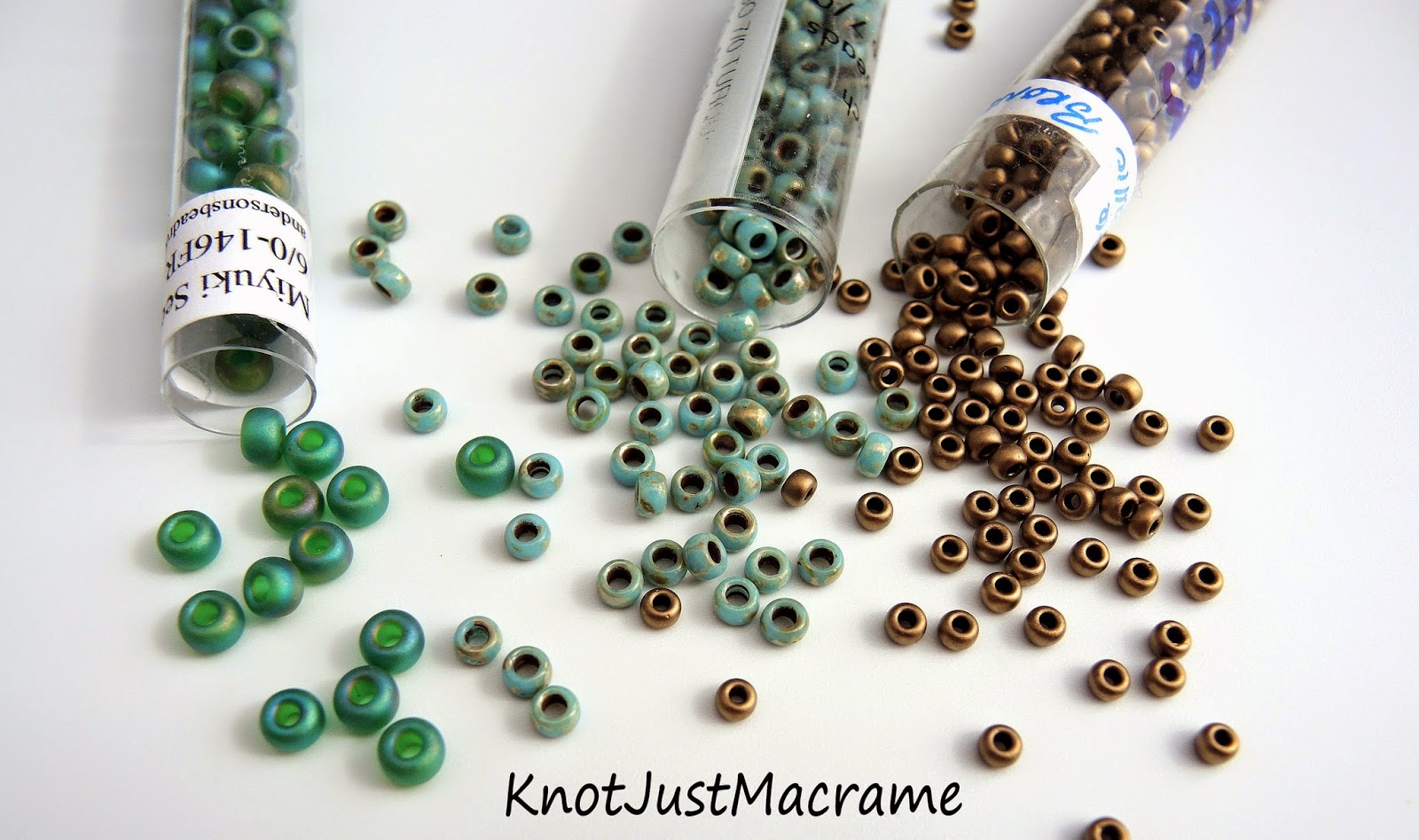 Knot Just Macrame by Sherri Stokey: Matubo Beads and Micro Macrame