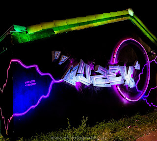 Lightpainting Street Art Graffiti Art Uzey Nikon