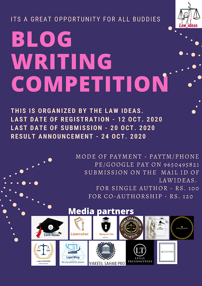 Blog Writig Competition @ LAW IDEAS