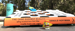 The Case Against Reality book with an agent, ©Peter Miesler