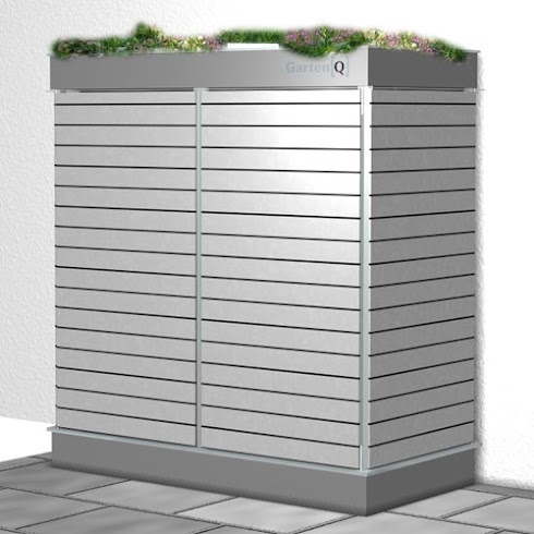 Garten[Q] :: moderne Gartenhäuser, Gartenschränke, Müllboxen und