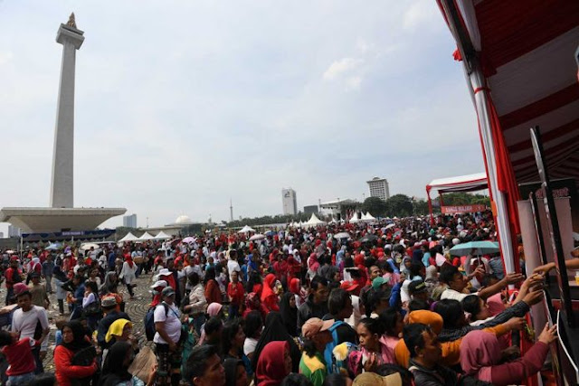 Acara ‘Untukmu Indonesia’ di Monas Berlangsung Ricuh dan Dikeluhkan Masyarakat