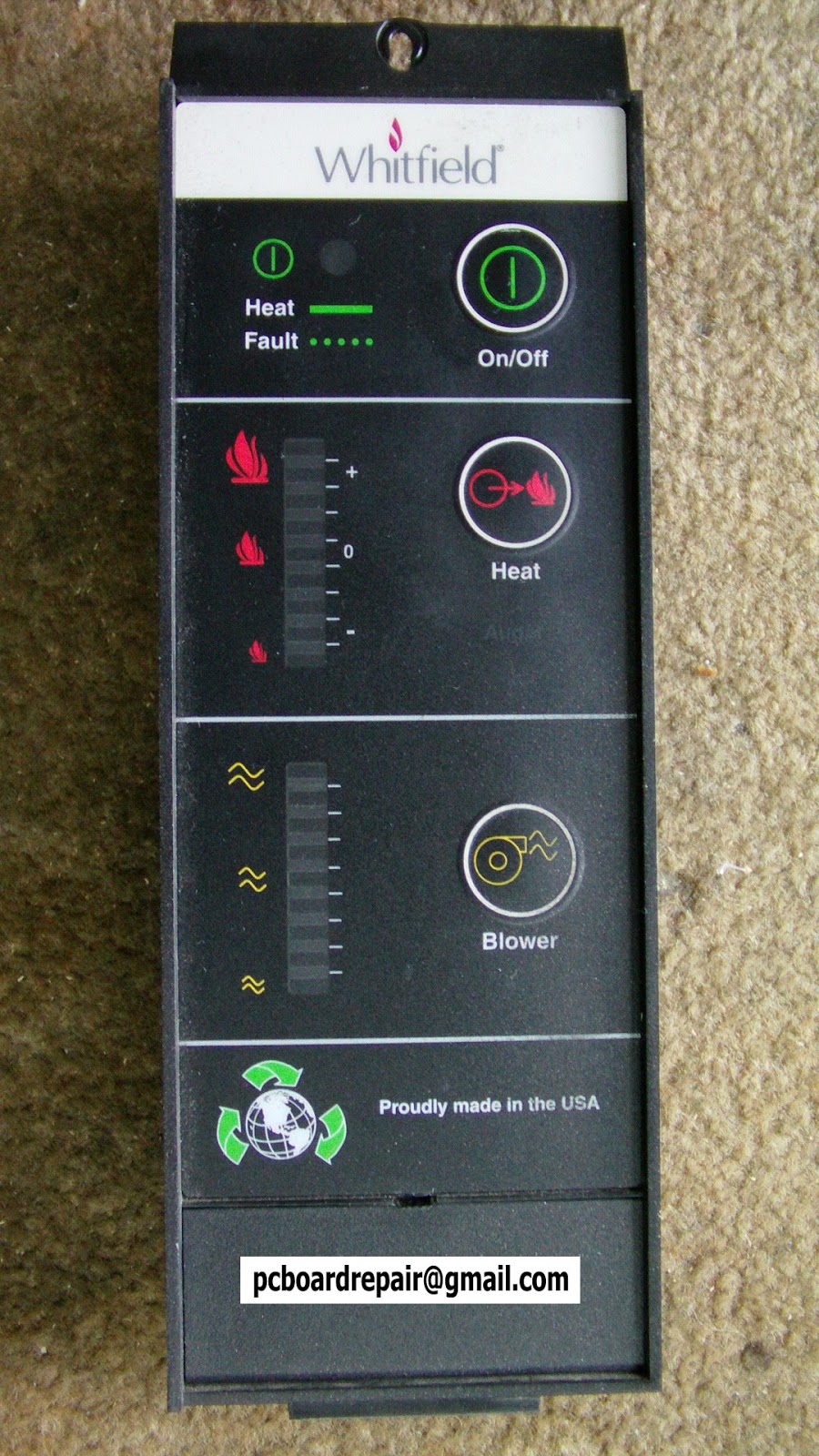 PCBoardRepair Whitfield Pellet Stove Control Panel Repair