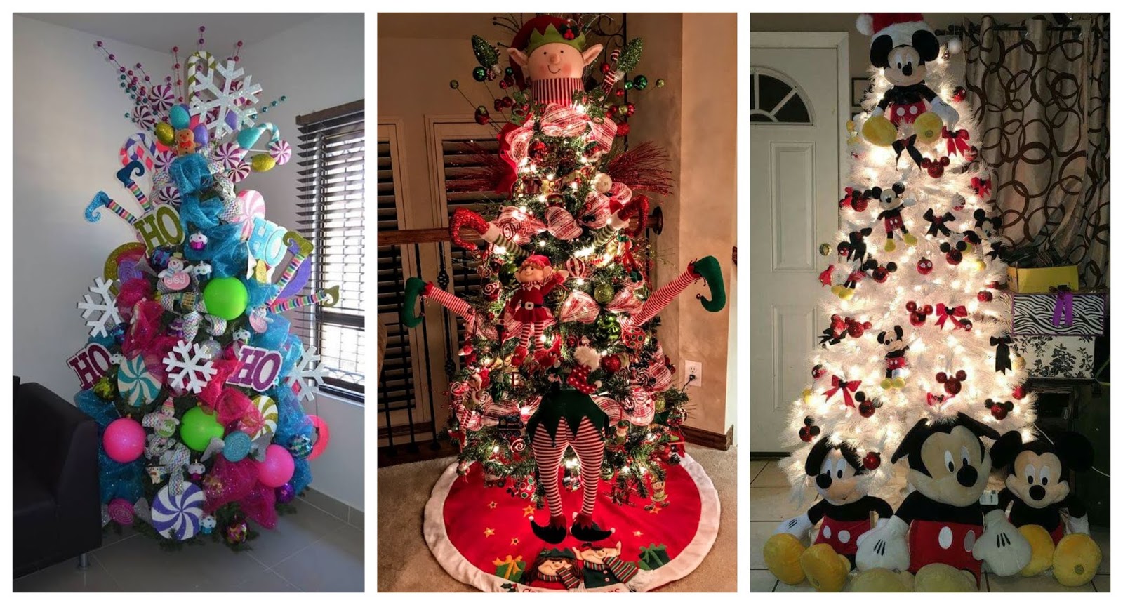 URATOT 5 puntos Árbol de Navidad con purpurina para árbol de Navidad