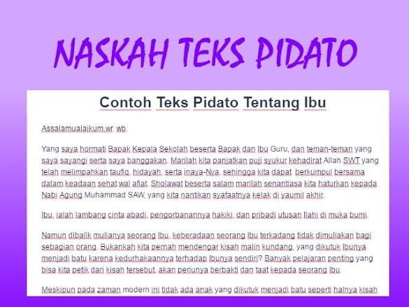 Contoh Pidato Tentang Ibu Yang Bikin Nangis