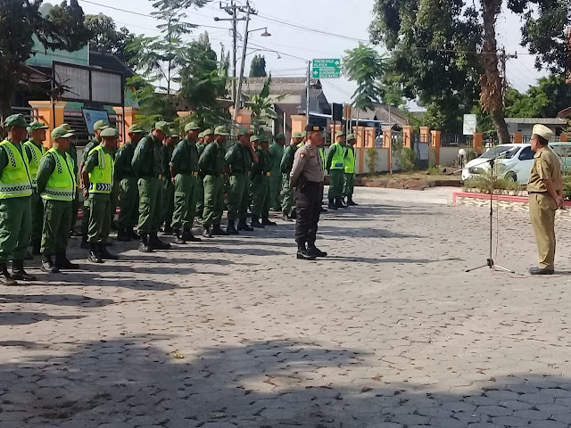 TNI Polri dan Linmas Lakukan Apel Kesiapan Pengamanan Pilkades