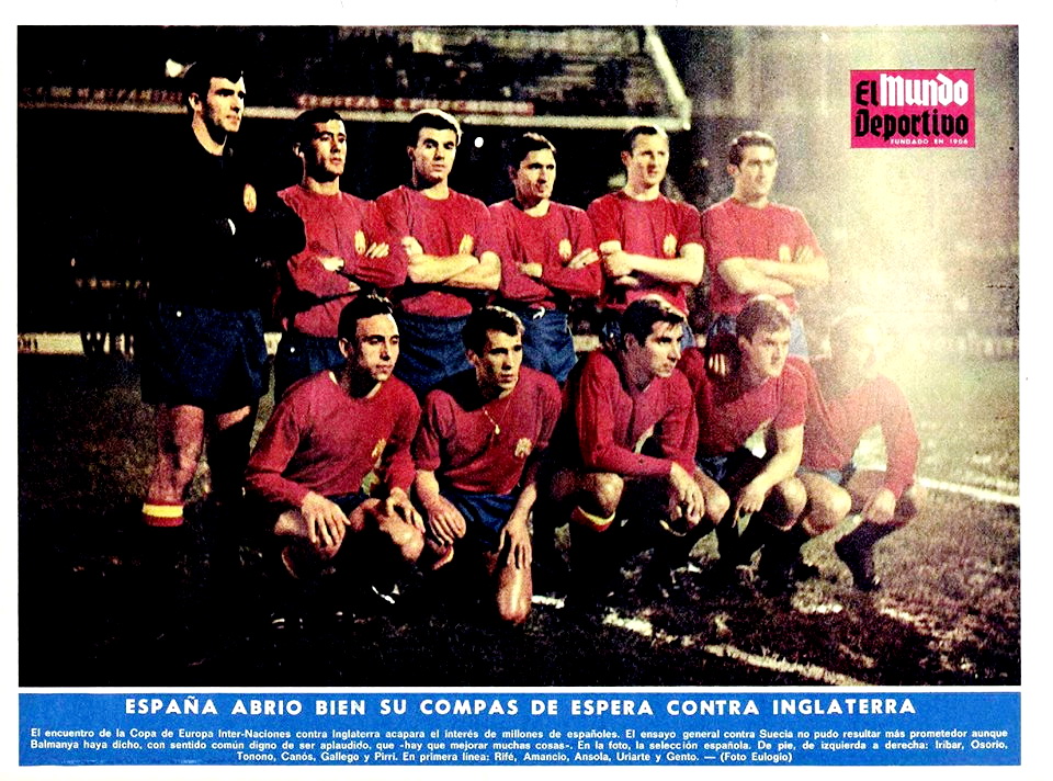 SELECCIÓN DE ESPAÑA en la temporada 196768