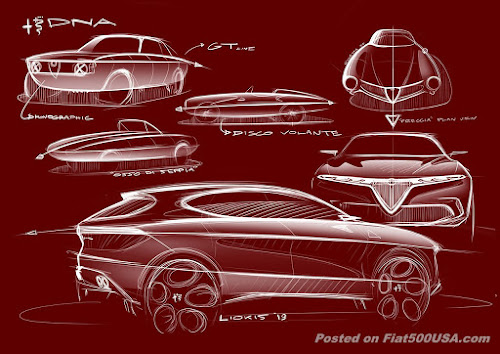 Alfa Tonale Side Rendering
