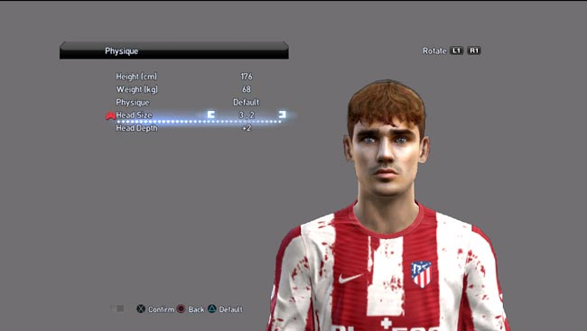 Antoine Griezmann Face (New Style) For PES 2013