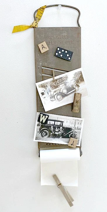 Vintage Cheese Grater Photo Display 