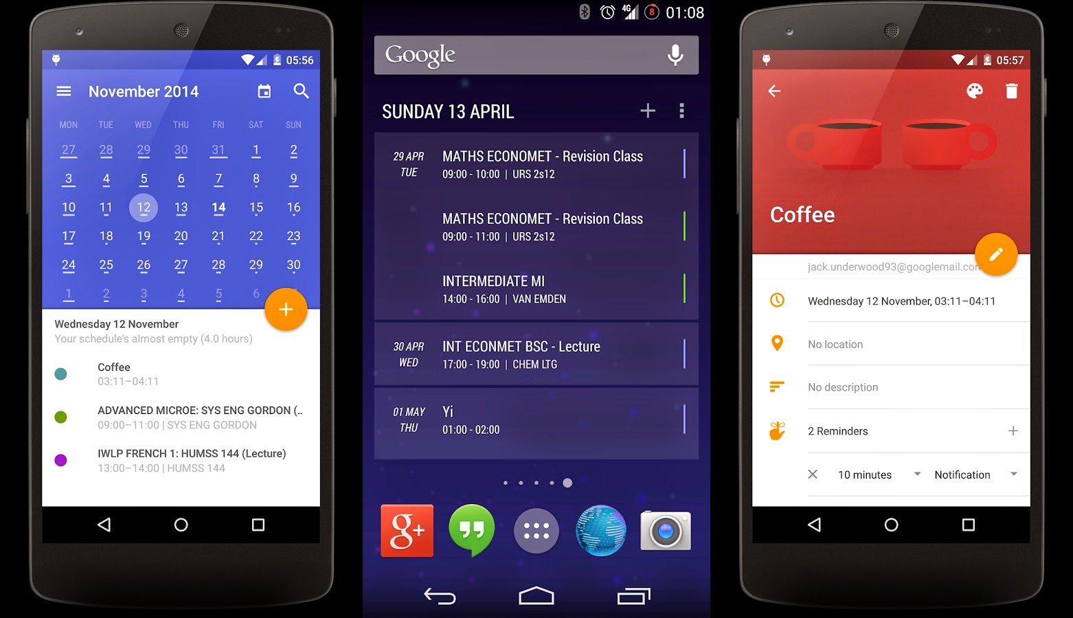 calendar app for android