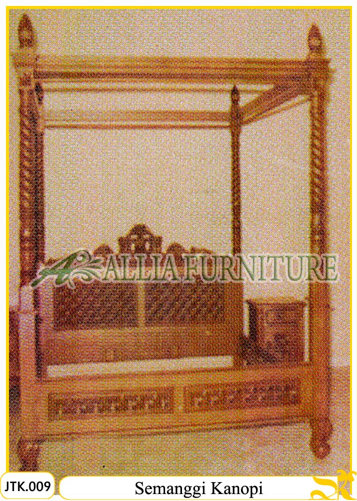 Tempat Tidur Kanopi Ukiran Semanggi Allia Furniture Tempat Tidur Kanopi Ukiran Semanggi Allia Furniture
