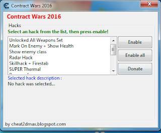 Contract Wars Cheat Engine Super Trainer Hack 2016