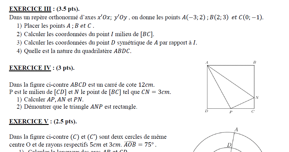 Exercices de revisionEb8 Exercices de revisionEb8
