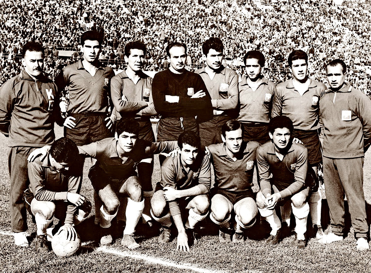 EQUIPOS DE FÚTBOL SELECCIÓN DE CHILE contra Italia 02/06/1962