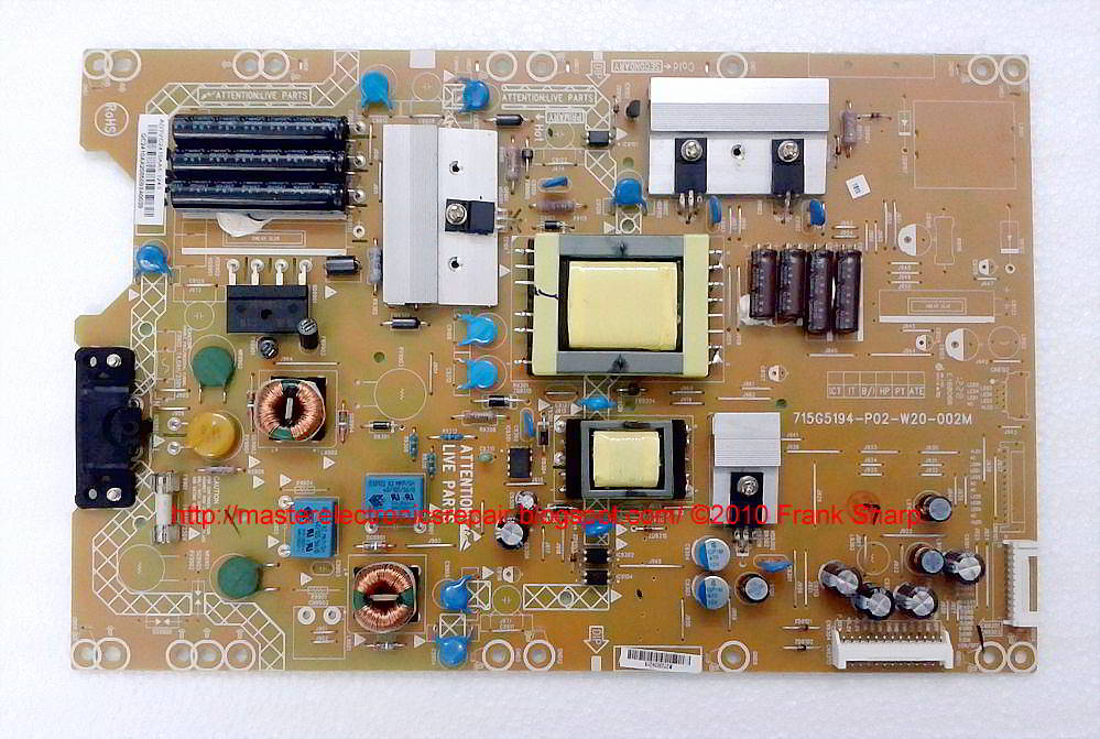 Master Electronics Repair    715g5194 Power Board Circuit