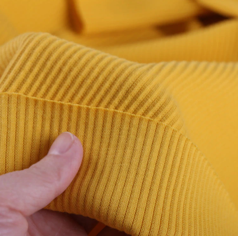 Mẫu vải gân màu vàng nghệ