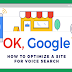 How to Optimize a Site for Voice Search #infographic