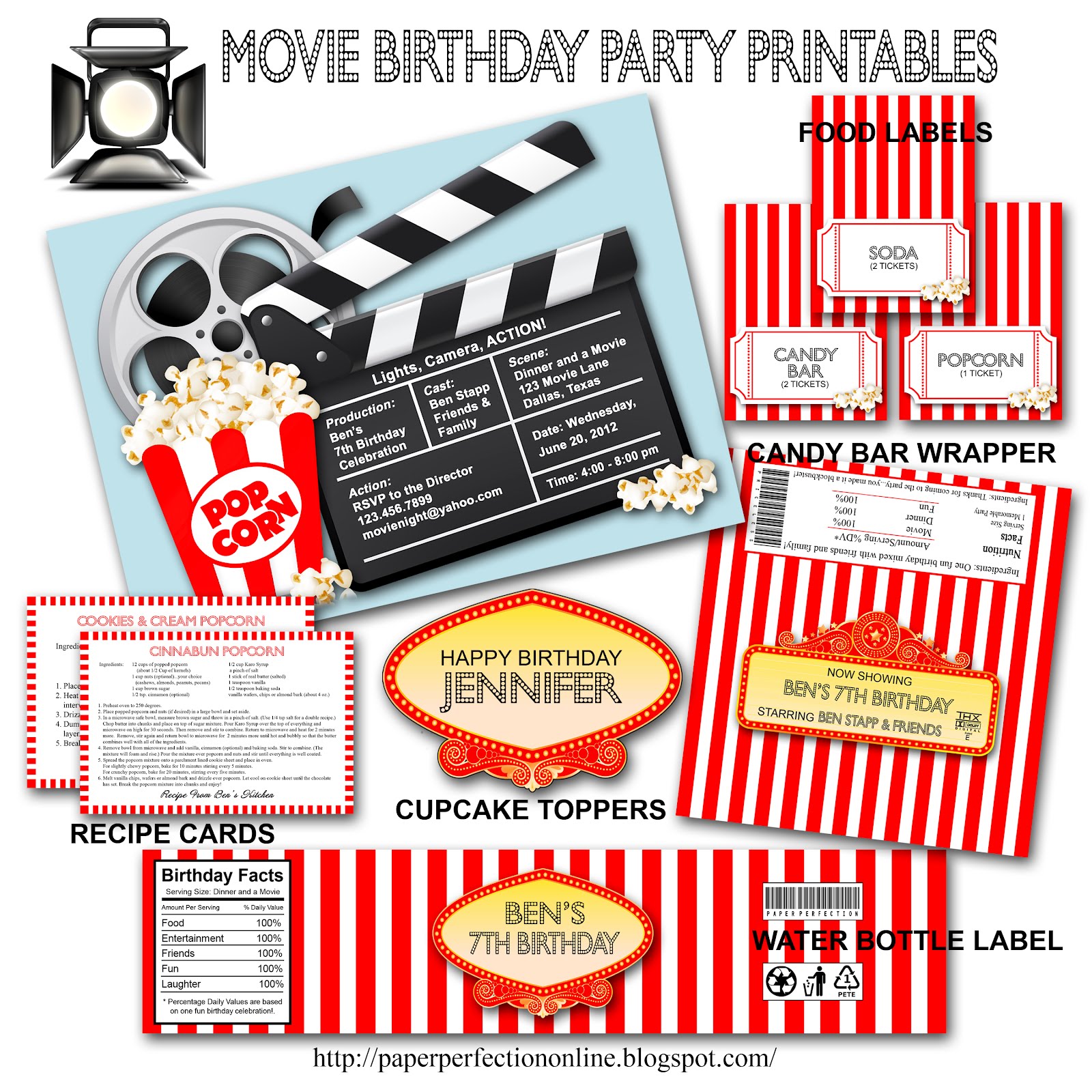 paper-perfection-movie-birthday-party-invitation-and-printables