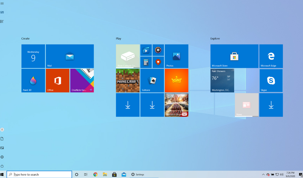 Cara membuat layar penuh menu di Windows 10 JEJAK INFO