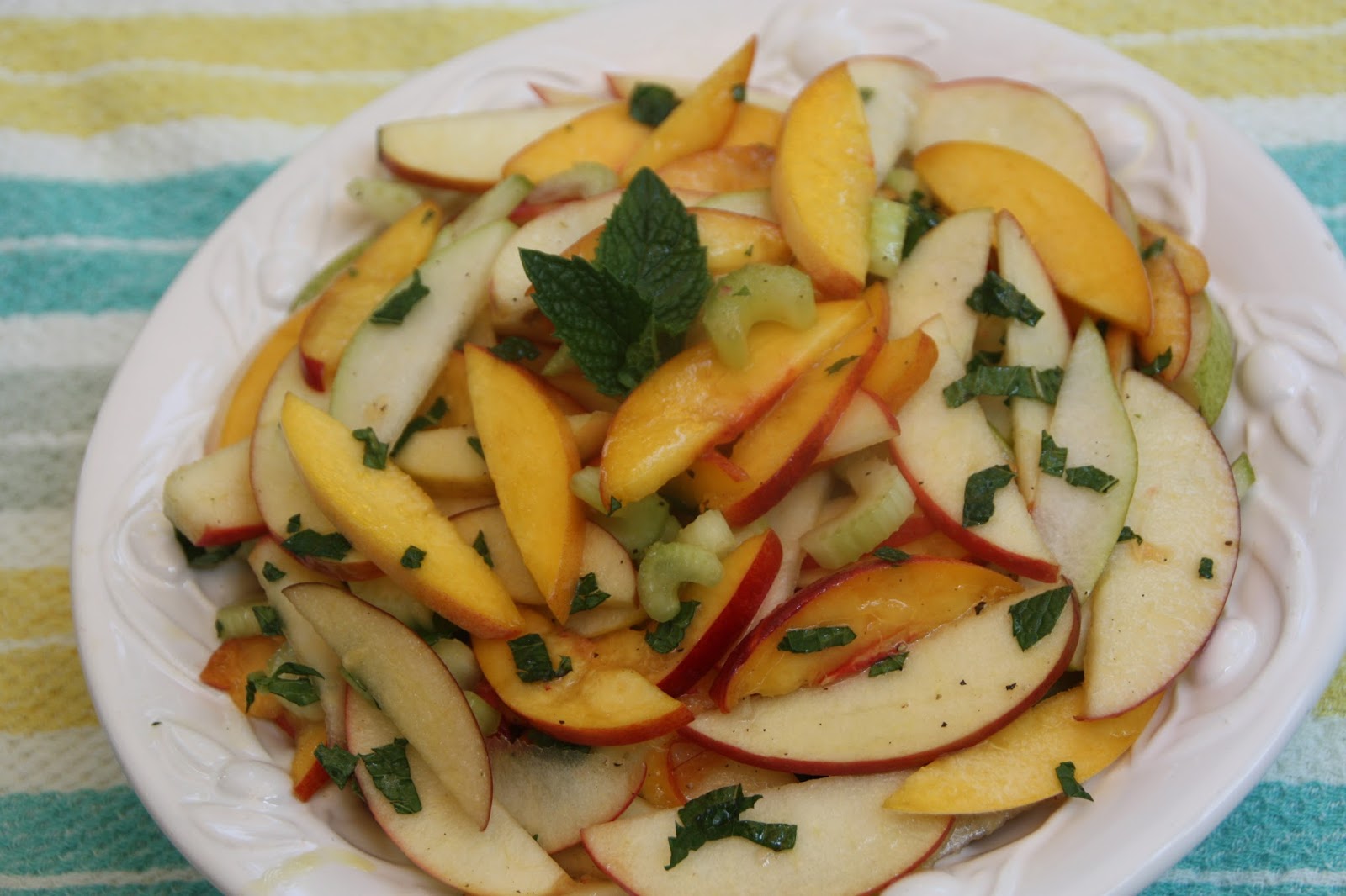 EVERYDAY SISTERS Pear, Apple, Peach Salad