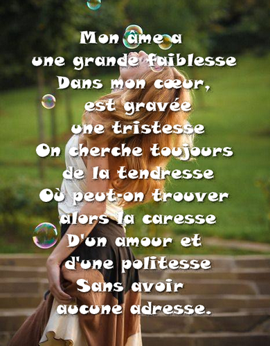 poeme de rencontre triste