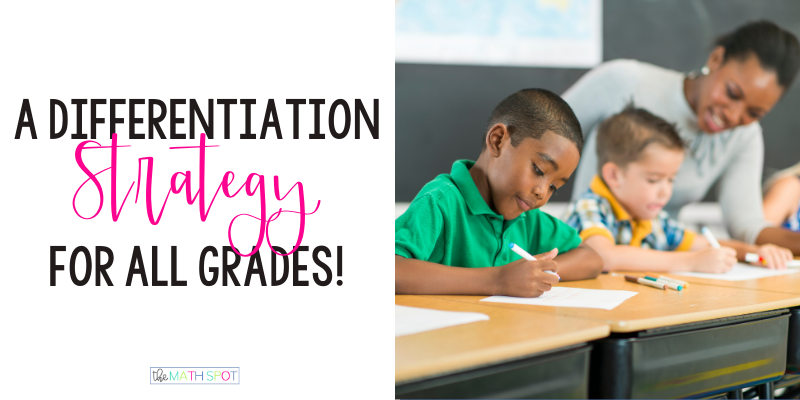 Blog Header for Math Differentiation Strategies