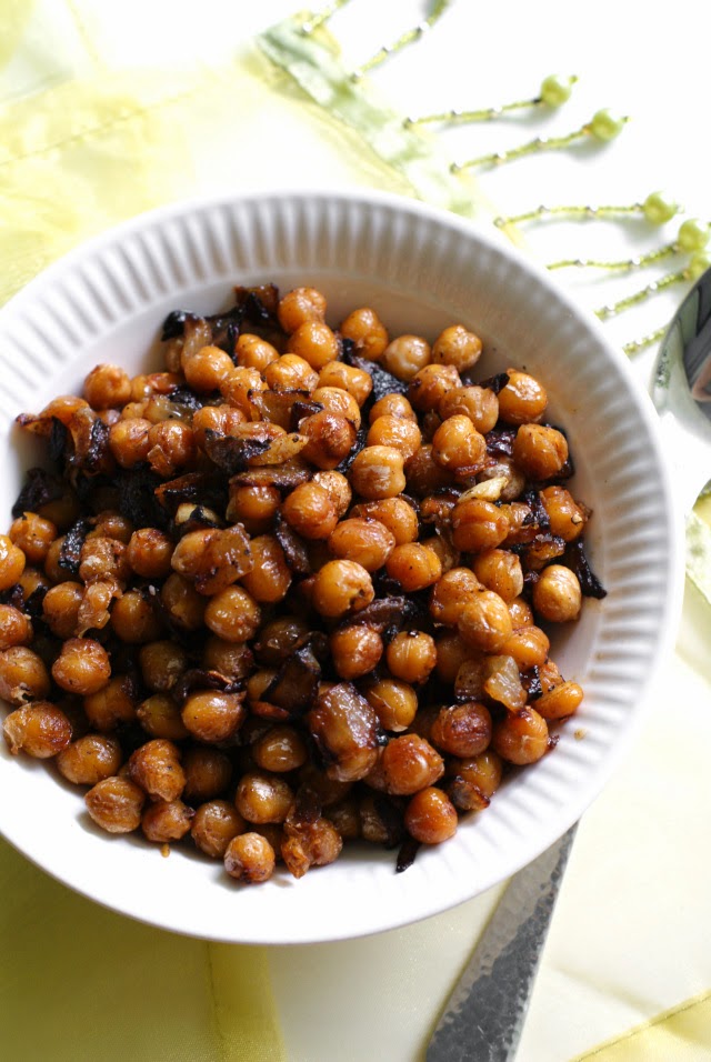 PanFried Chickpeas and Onions The Two Bite Club