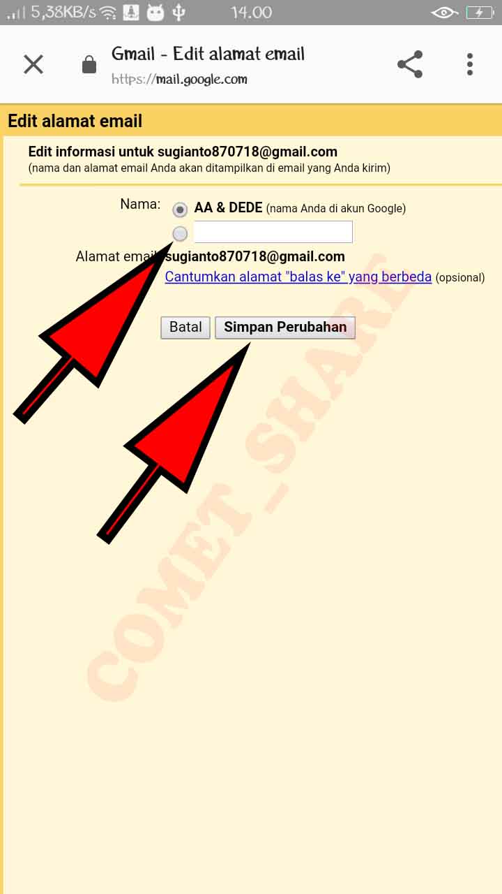 Cara mengganti Nama Akun Google Di Hp Android Dengan Mudah - COMET_SHARE