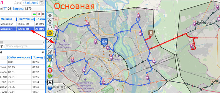 Автобус 95 маршрут на карте