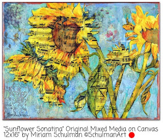 sunflower art by Miriam Schulman | disocver art like this on etsy→ https://www.etsy.com/shop/SchulmanArts/search?search_query=sunflower&order=date_desc&view_type=list&ref=shop_search
