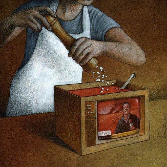 Amazing Drawings by Pawel Kuczynski on the Topic of Current Problems of Modern Society 
