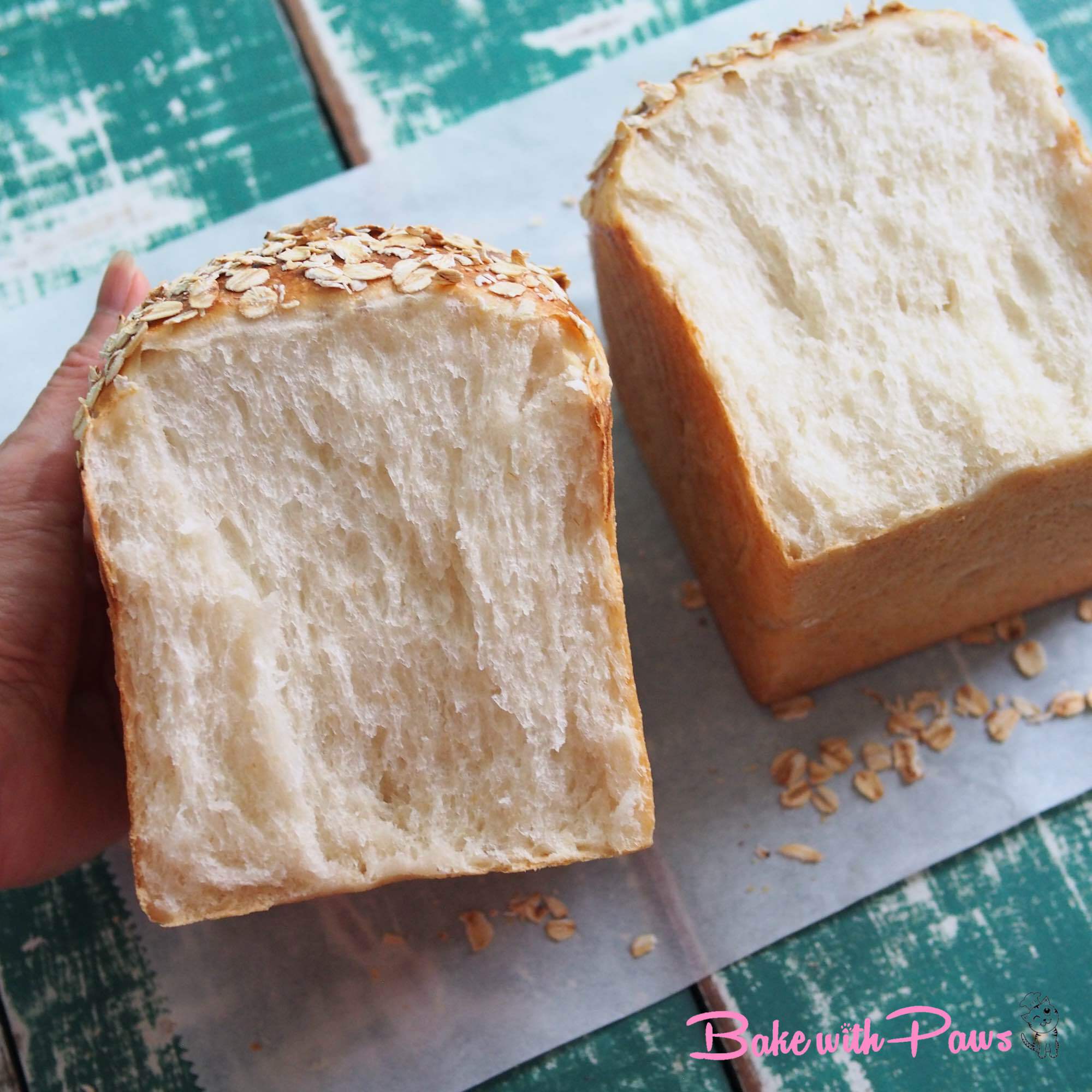 Oat Porridge Soft Sourdough Bread BAKE WITH PAWS