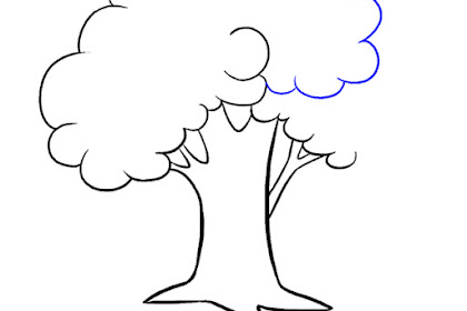 تعلم رسم شجرة للاطفال