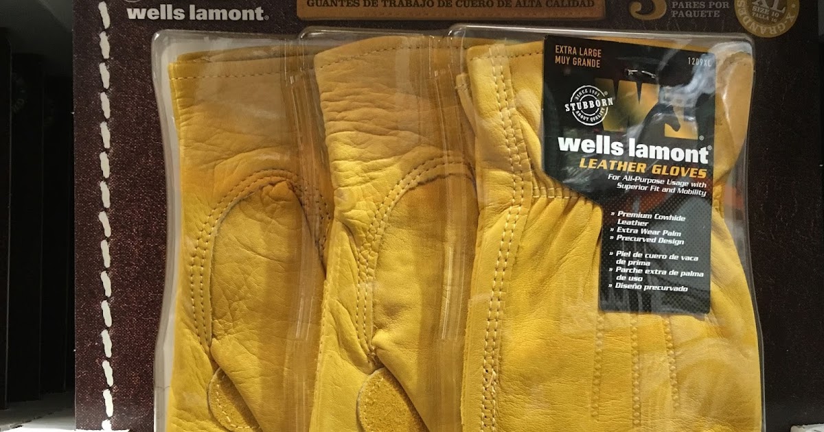 Wells Lamont Premium Leather Work Gloves (3 pack) Costco Weekender