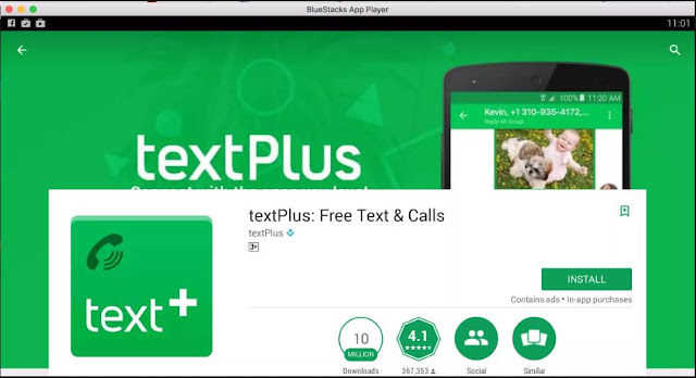 تطبيق TextPlus للحصول على ارقام امريكية مجانا 