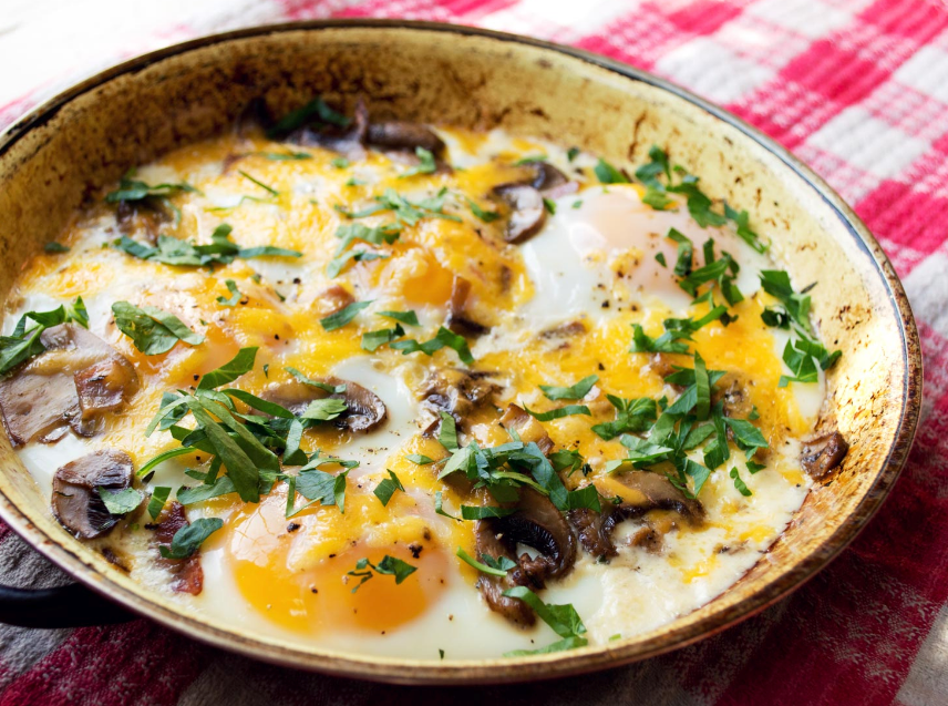 Baked Ham, Mushroom and Egg 30 Day Meal Plan for Weight Loss