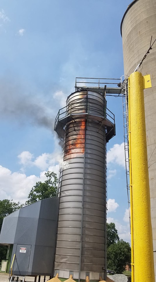 Towns and Nature Brewster, MN Grain Elevator "Fire"