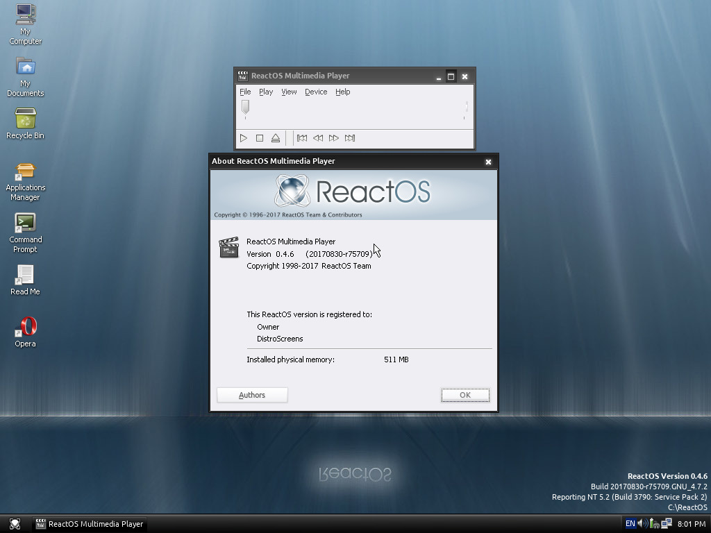 Windows binary compatible ReactOS 0.4.6 screenshots - DistroScreens