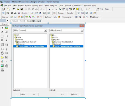 Cara Copy, Delete Folder dan Subfolder dengan Visual Basic 6.0