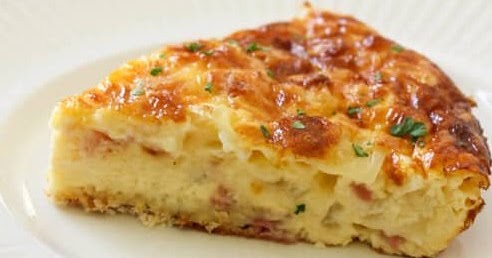 IMPOSSIBLE QUICHE (CRUSTLESS HAM AND CHEESE QUICHE) #dinner #comfortfood
