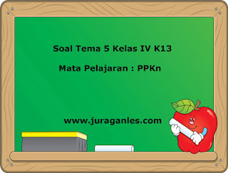 Latihan Soal Tema 5 Kelas 4 Kurikulum 2013 Mata Pelajaran PPKn